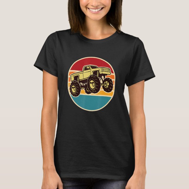 Vintage Monster Truck Big Style Truck T-Shirt (Vorderseite)