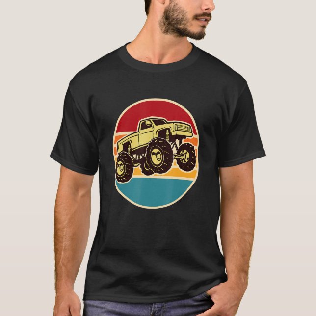 Vintage Monster Truck Big Style Truck T-Shirt (Vorderseite)