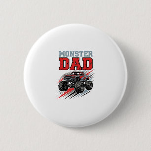Vintage-Monster-Truck-Shirt-Design für Monster-Dad Button