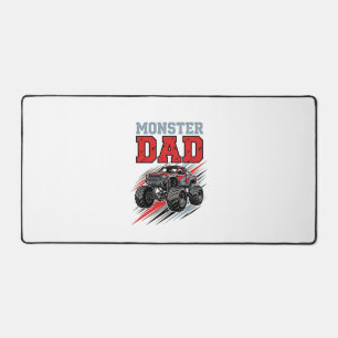 Vintage-Monster-Truck-Shirt-Design für Monster-Dad Schreibtischunterlage