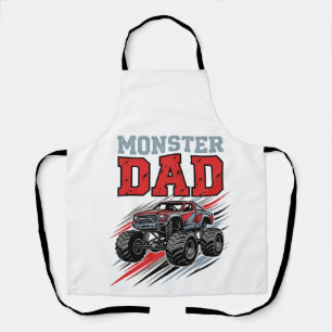 Vintage-Monster-Truck-Shirt-Design für Monster-Dad Schürze