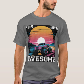 Vintage-Monster-Truck-T-Shirt - Sunset Drive Desig T-Shirt