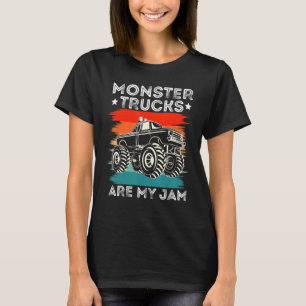 Vintage Monster Trucks sind mein Jam Retro Sunset T-Shirt