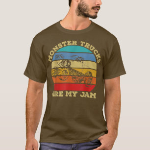 Vintage Monster Trucks sind meine Jam Retro Sunset T-Shirt