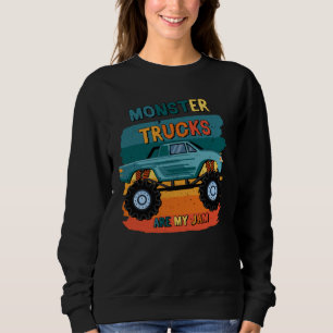 Vintage Monstertrucke sind meine Jam Retro Women S Sweatshirt