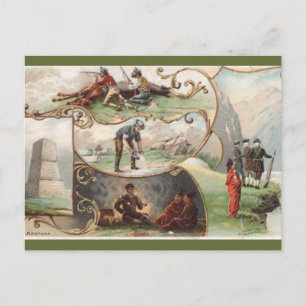 Vintage Montana Postkarte