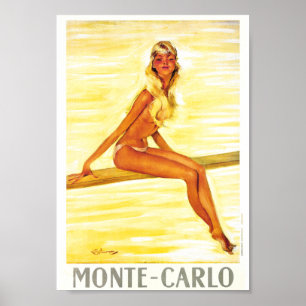 Vintage - Monte Carlo - Monaco Poster