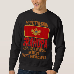 Vintage montenegrinische Grandpa Montenegro Fahne Sweatshirt