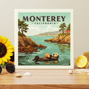 Vintage Monterey Kalifornien Fliese