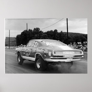 Vintage Mopar Drag - Cuda - Mr 5 & 50 Poster