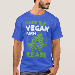 Vintage More Vegan Farm Bitte Vegetarisch Gesund T-Shirt