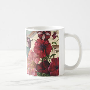 Vintage Morning Glory Blumen im Garten Kaffeetasse