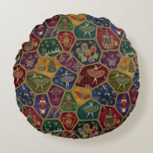 Vintage-Mosaik-Nussknacker-Ballett-Festtags-Person