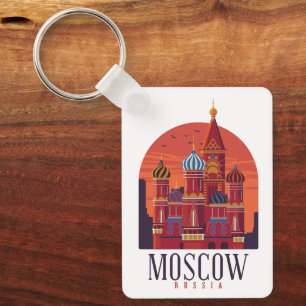 Vintage Moskau Russland Kreml Architektur Schlüsselanhänger