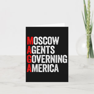 Vintage Moskauer Agent regieren Amerika gegen Trum Karte