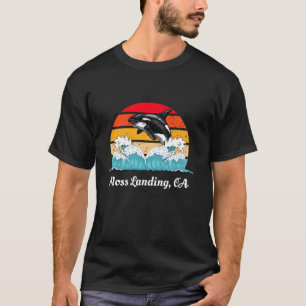 Vintage Moss Landing CA abgenutzter Orca-Killer-Wa T-Shirt