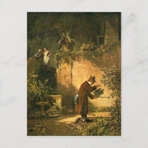Vintage Motive - Blumenliebhaber - Spitzweg Postkarte