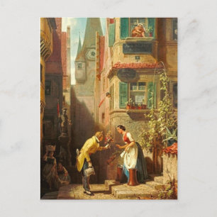 Vintage Motive - Ewige Verlobung - Spitzweg Postkarte