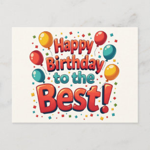 Vintage Motivierend Glückwünsche zum Geburtstag Ankündigungspostkarte