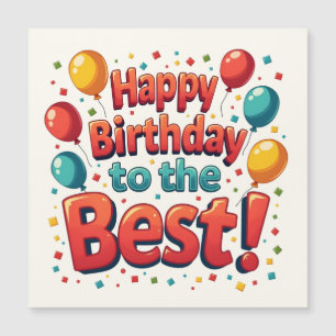 Vintage Motivierend Glückwünsche zum Geburtstag Magnetkarte