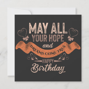 Vintage Motivierend Glückwünsche zum Geburtstag Save The Date