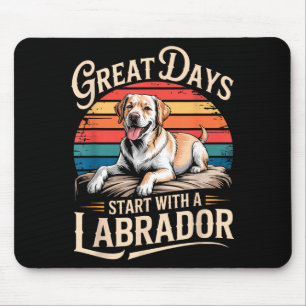 Vintage Motivierend Tolle Tage Beginnen Mit Einem Mousepad