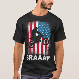 Vintage-Motocross-Geländemotorrad USA Amerika T-Shirt