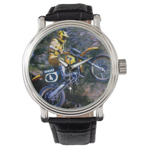 Vintage Motocross-Uhr - Hurrikan Armbanduhr