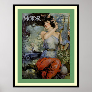 Vintage-Motor-Magazin-Coverposter Poster