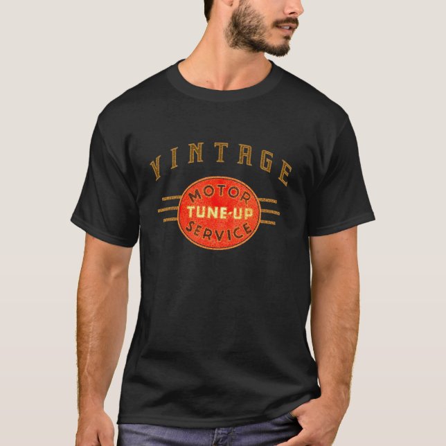Vintage Motorabstimmung T-Shirt (Vorderseite)