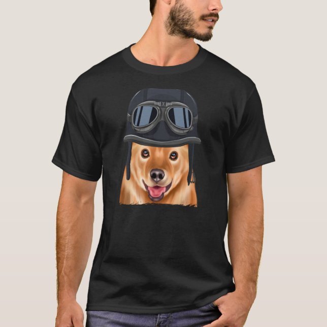 Vintage Motorcycle Helmet Finnish Spitz T-Shirt (Vorderseite)