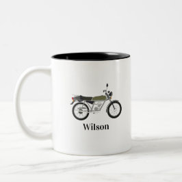 Vintage Motorcycle Mug  Zweifarbige Tasse