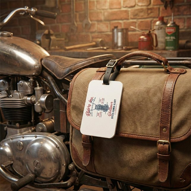 Vintage Motorcycle Riders Inc Gepäckanhänger (Von Creator hochgeladen)