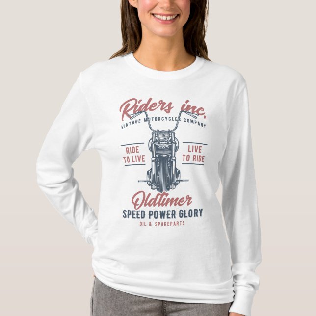 Vintage Motorcycle Riders Inc T-Shirt (Vorderseite)