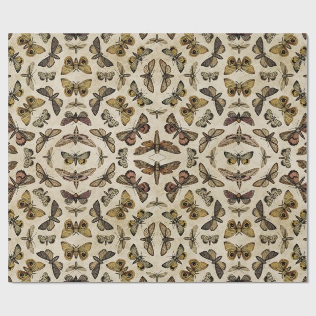 Vintage Motordruckpapier Geschenkpapier (Flach)