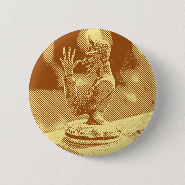 Vintage-Motorhautschmuck-Knopf Button (Vorderseite)