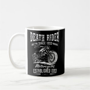 Vintage Motorrad, geboren 1993, klassisches Motorr Kaffeetasse