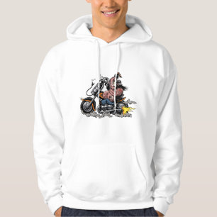 Vintage-Motorrad-Grafikillustration - Retro Bi Hoodie