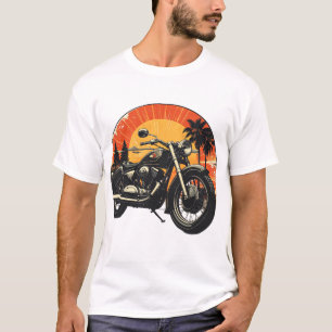 Vintage-Motorrad Klassische Retro-Fahrt T-Shirt