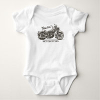 Vintage Motorrad-Personalisierter NAME Biker-Garag