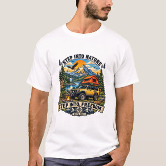 Vintage-Motorrad-Roadtrip-T-Shirt | Klassisches Am T-Shirt
