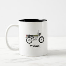 Vintage-Motorrad-Tasse