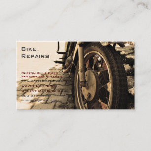 Vintage-Motorrad Visitenkarte