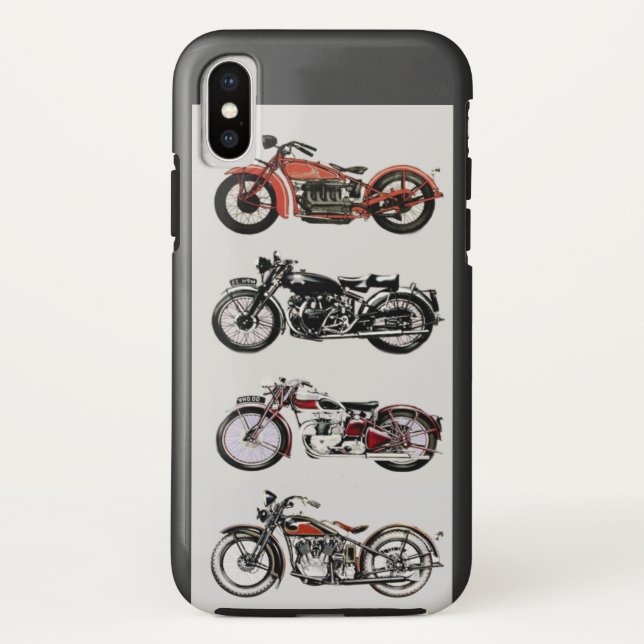 VINTAGE MOTORRÄDER Case-Mate iPhone HÜLLE (Rückseite)