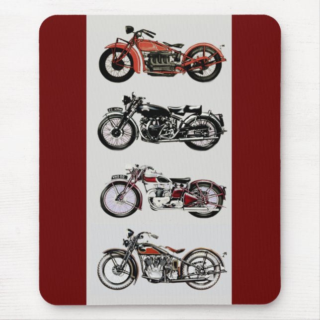 VINTAGE MOTORRÄDER MOUSEPAD (Vorne)