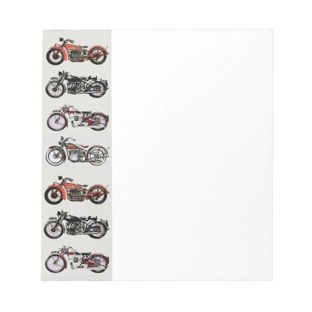 VINTAGE MOTORRÄDER NOTIZBLOCK (Vorderseite)