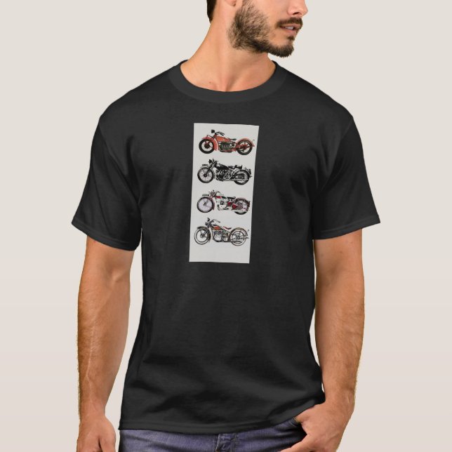VINTAGE MOTORRÄDER T-Shirt (Vorderseite)