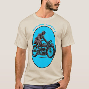 Vintage Motorradfahrer-Verschleißspindel URM T-Shirt