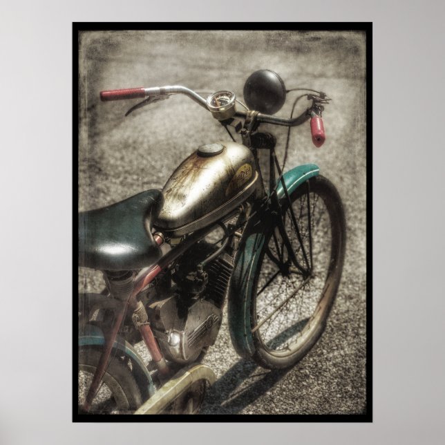 Vintage Motorradposter Poster (Vorne)