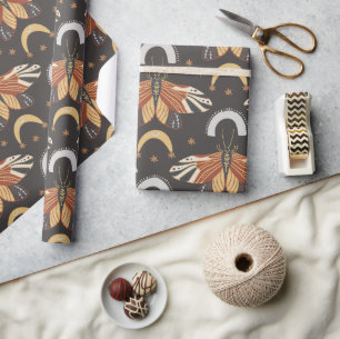 Vintage Motte Geschenkpapier